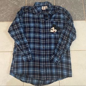 Forever 21 Disney Mickey Mouse Flannel buttoned down shirt